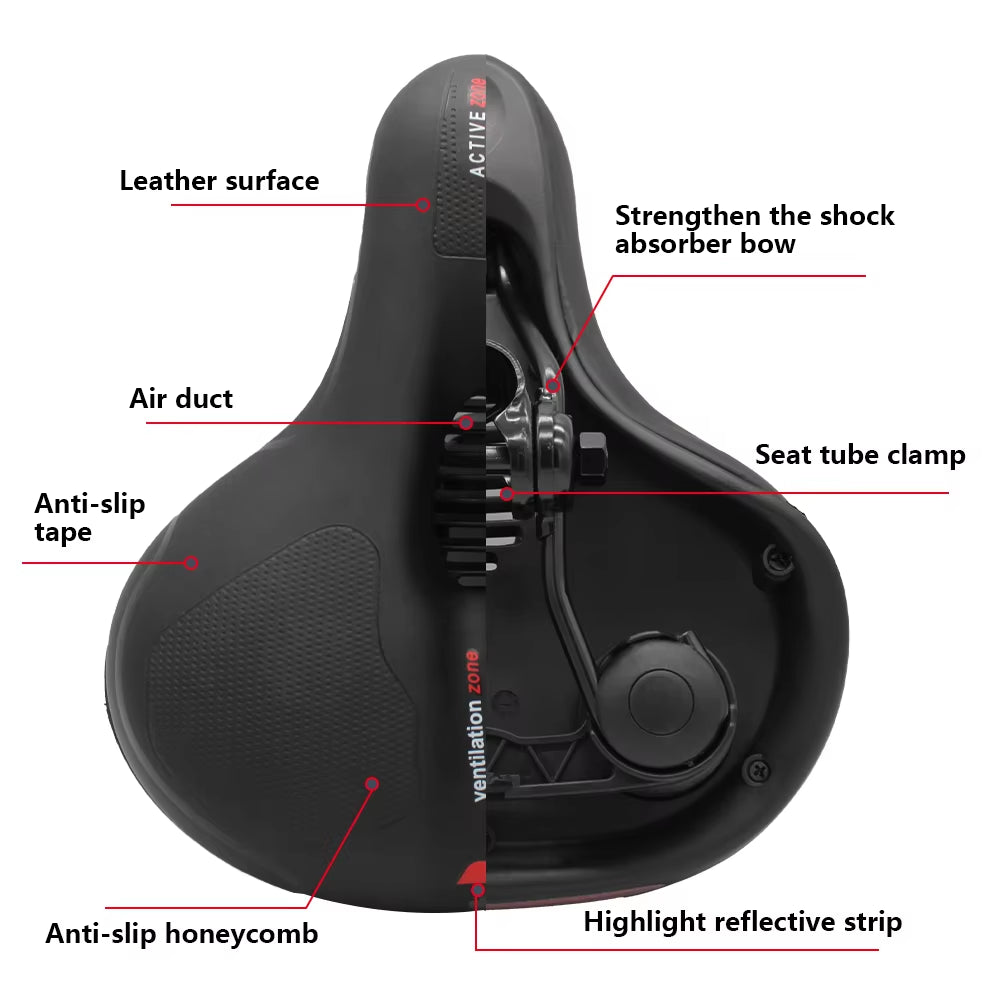 ComfyCruise™ Ultimate Shock Absorbing Bike Seat