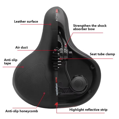 ComfyCruise™ Ultimate Shock Absorbing Bike Seat 